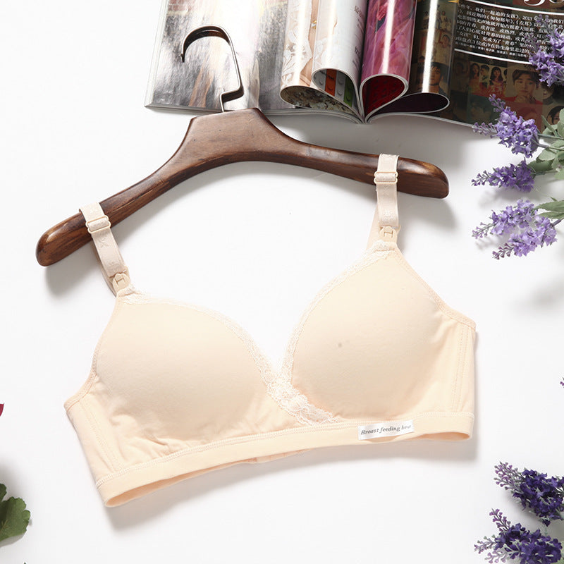 Aura Celeste®Bra, No Steel Ring, Double Buckle, Breastfeeding Underwear For Pregnant Women Cross-type Breastfeeding