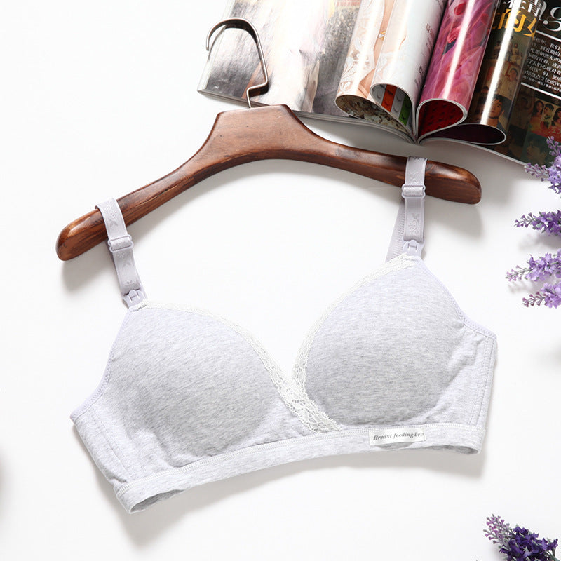Aura Celeste®Bra, No Steel Ring, Double Buckle, Breastfeeding Underwear For Pregnant Women Cross-type Breastfeeding