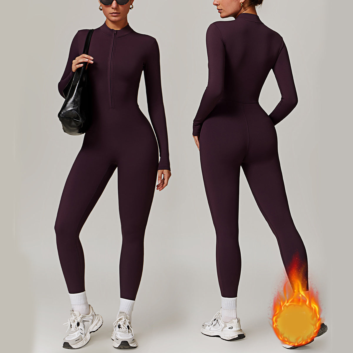 Aura Celeste® BodySuit Magic - Zip Elegant and High-Performance Activewear